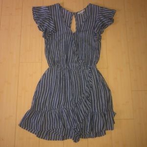 American Eagle Striped Romper Dress